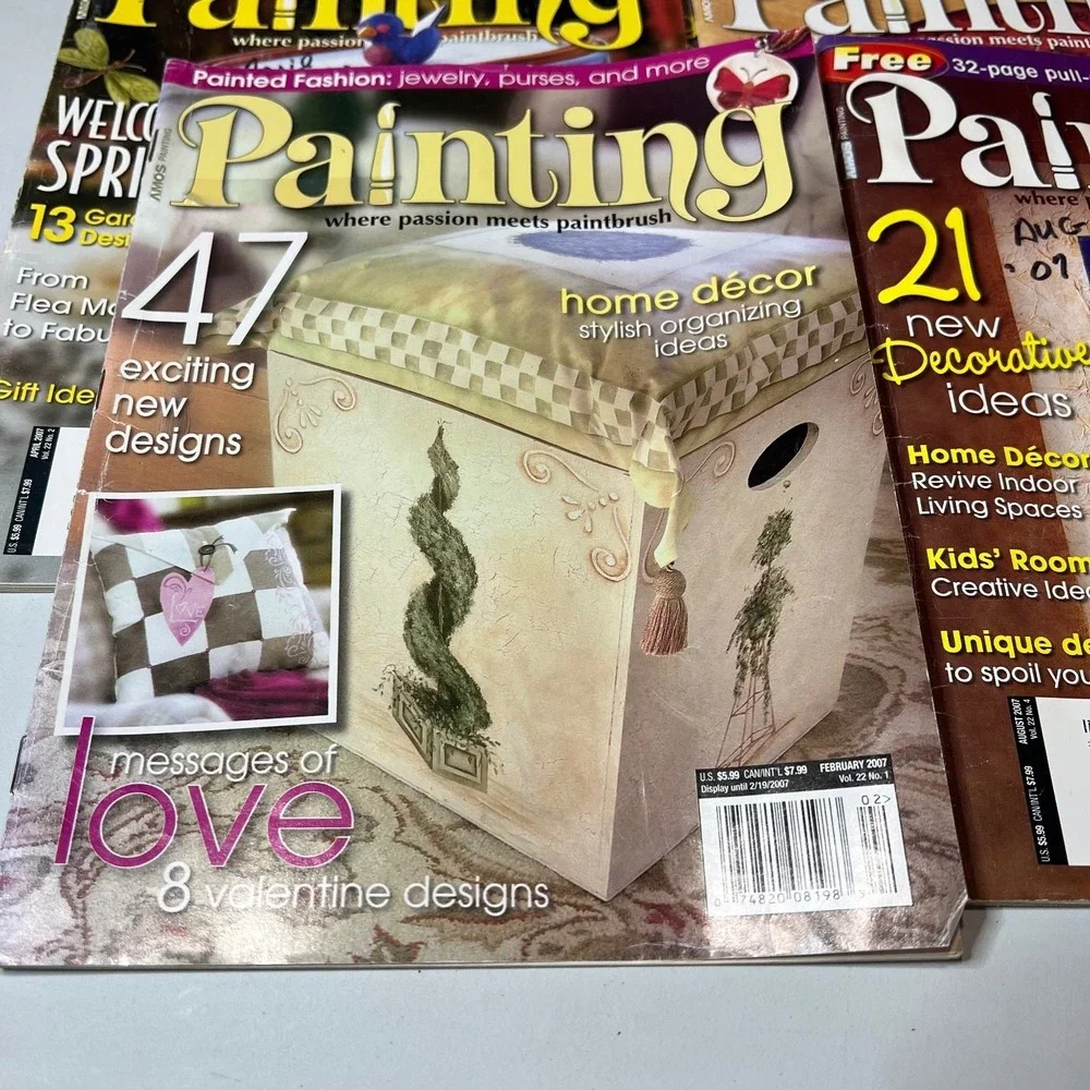 Painting Magazine‎ Lot of 5 Home Arts & Crafts Decor Valentine Easter Holiday